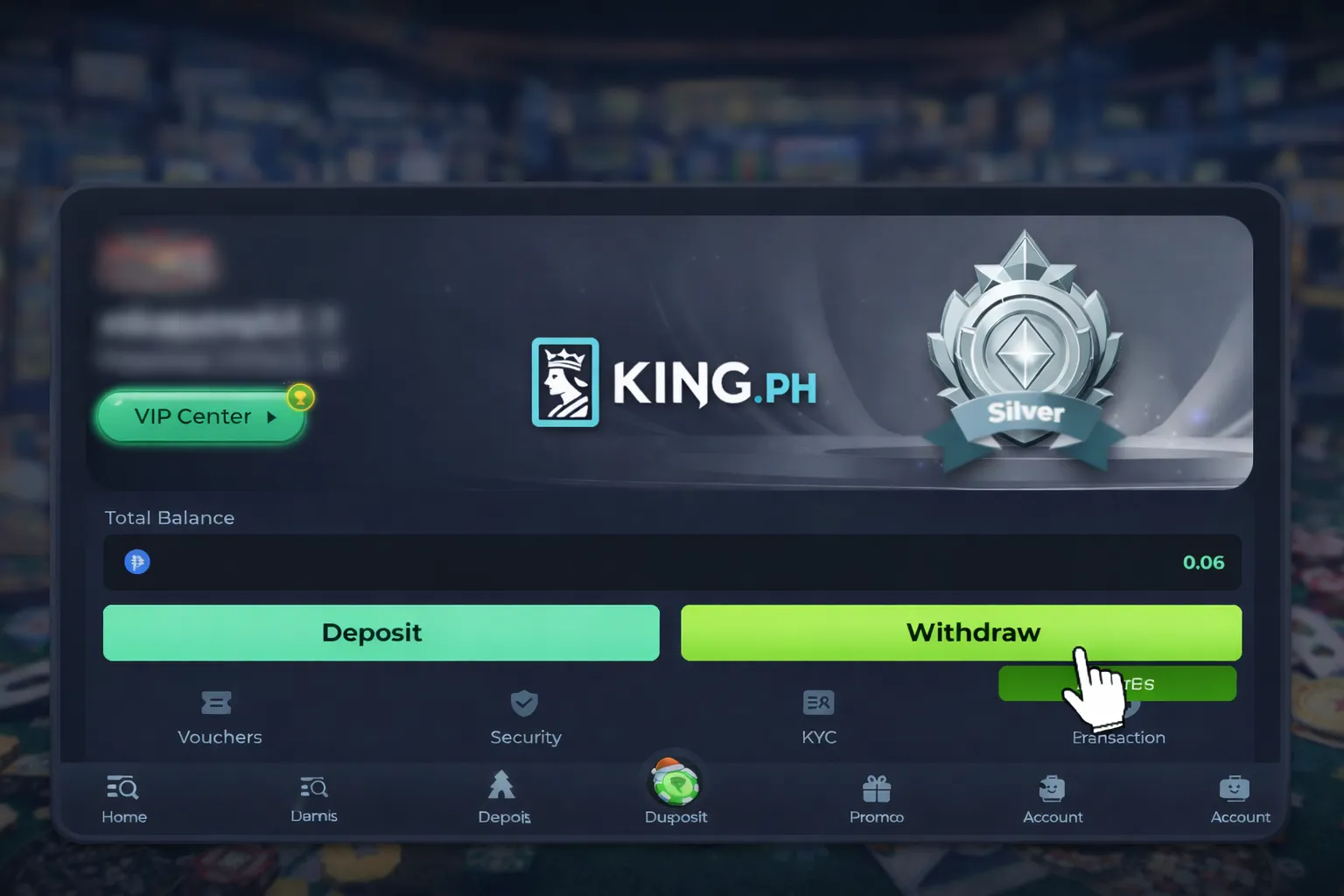 KingPH Wallet Withdraw Interface